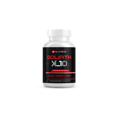 Goliath XL10 supplement bottle